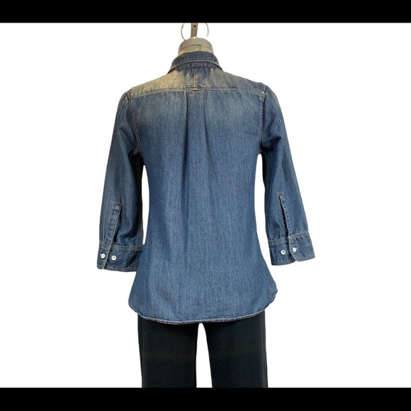 Debe 7 blue Denim shirt size S - Picture 5 of 9